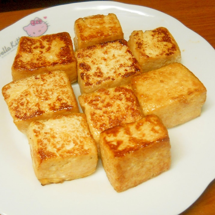 水切り豆腐のサイコロステーキ